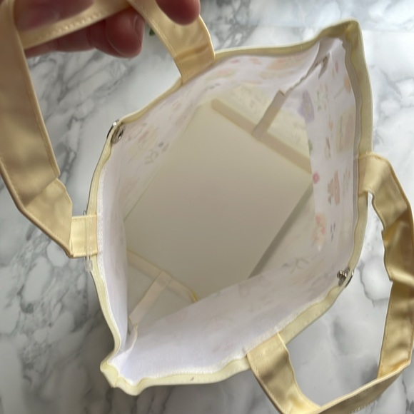 Anano Cafe - Yellow Bear and flowers - Lunch bag - Japan NWT - Picture 6 of 6